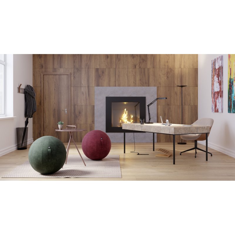 ALBA zitbal MHBALL velours, smaragdgroen, 65 cm